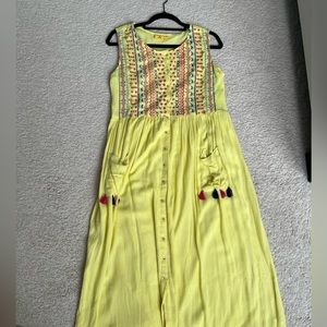 Yellow ethnic dress- great for festivals